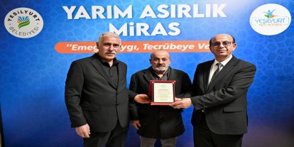 Malatya'da Ustalara vefa: Yarım asırlık emekler plaketle taçlandırıldı