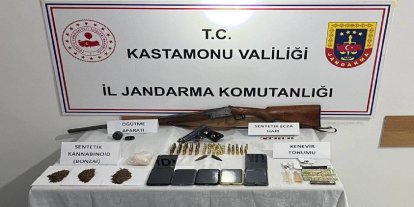 Kastamonu’da uyuşturucu ve silah ele geçirildi: 8 gözaltı