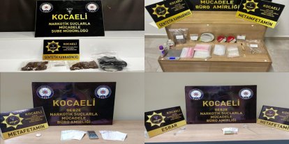 Kocaeli’de uyuşturucu operasyonlarında 189 şüpheli yakalandı