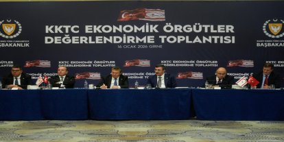 Cumhurbaşkanı Yardımcısı Yılmaz KKTC Ekonomik Örgütler Toplantısı’na katıldı