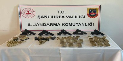 Şanlıurfa’da silah ve mühimmat ele geçirildi