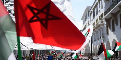 Binlerce Faslı Gazze için meydanlarda: Normalleşmeye açık ret