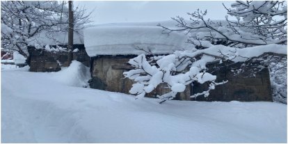 Bitlis’te evler kara gömüldü