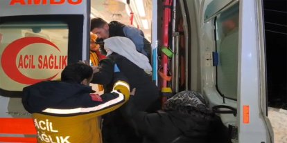 Kapalı köy yolu açıldı, hasta zamanında hastaneye ulaştırıldı