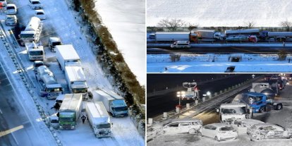 Japonya'da kar yağışı kazalara yol açtı: 4 ölü, 16 yaralı