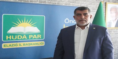 HÜDA PAR İl Başkanı Suiçer'den Elazığ depreminin yıldönümüne ilişkin mesaj