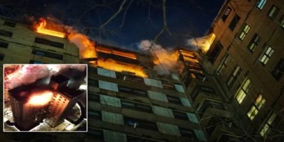 ABD'de bir apartmanda yangın. 1 ölü, 14 yaralı