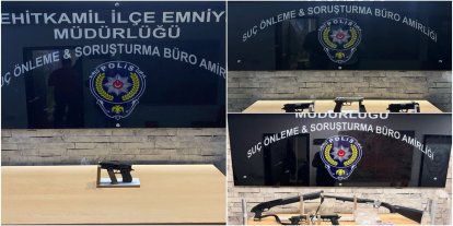 Gaziantep'te ruhsatsız silah ve uyuşturucu operasyonu: 4 şüpheli yakalandı