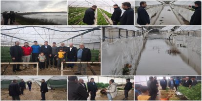 HÜDA PAR’dan Antalya’da selden etkilenen çiftçilere geçmiş olsun ziyareti