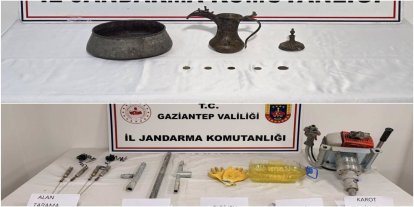 Gaziantep'te tarihi eser kaçakçılığı: 5 gözaltı