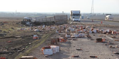 Şırnak'ta iki tır çarpıştı: 2 yaralı