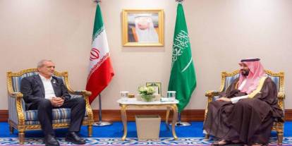 Mesud Pezeşkiyan ile Veliaht Prens Selman görüştü