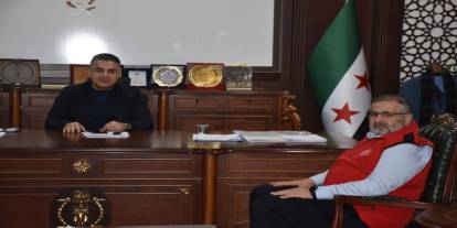 Umut Kervanı'ndan Afrin Belediye Başkanına ziyaret