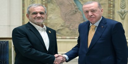 Cumhurbaşkanı Erdoğan, Pezeşkiyan ile görüştü