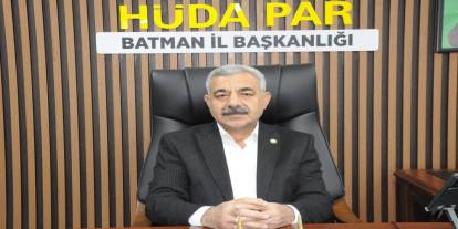 HÜDA PAR Batman İl Başkanı Şahin'den Berat Kandili mesajı