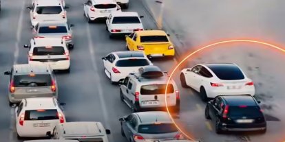 Gaziantep’te hatalı şerit değiştiren 775 sürücüye ceza