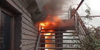 Batman'da at çiftliğinde çıkan yangın söndürüldü