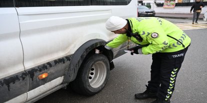 Batman'da servis araçlarına denetim yapıldı