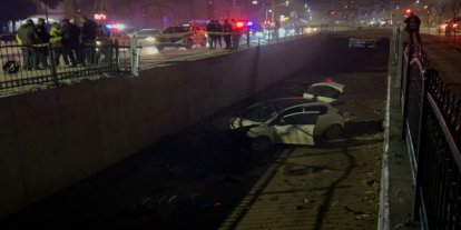 Malatya'da otomobil sulama kanalına düştü: 1 yaralı