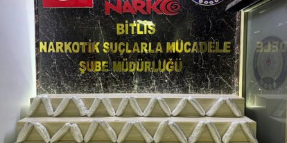 Bitlis'te 17 kilo 500 gram uyuşturucu ele geçirildi: 2 tutuklama
