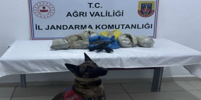 Ağrı'da gerçekleştirilen uyuşturucu operasyonunda 4 kilogram esrar ele geçirildi