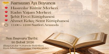 Battalgazi'de Ramazan ayına özel mukabele okumaları için başvurular alınmaya başlandı