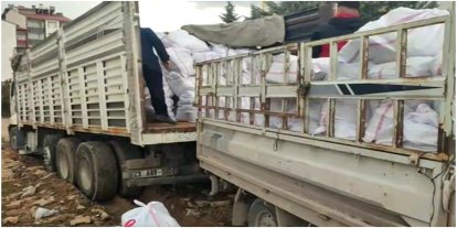 Kovancılar’da bir hayırsever yüzlerce aileye yardımda bulundu