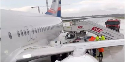 Antalya Havalimanı'nda korku dolu anlar