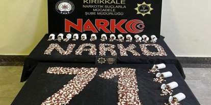 Kırıkkale’de 2 bin 617 sentetik uyuşturucu ele geçirildi: 1 tutuklama
