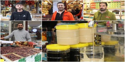 Ramazan öncesi çarşıda hareketlilik: Hurma, tahin ve pekmeze yoğun ilgi
