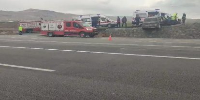 Bingöl-Elazığ kara yolunda kaza: 1 yaralı