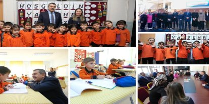 Bakan Tekin, Artvin’de Çoruh İlkokulu’nu ziyaret etti