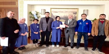 Gaziantepli öğrencilerden Gazze'ye anlamlı yardım