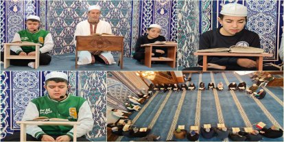 Minik hafızlardan mukabelede Kur'an ziyafeti