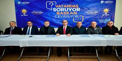 Yeşilyurt Belediye Başkanı Geçit mahalle sakinleriyle bir araya geldi