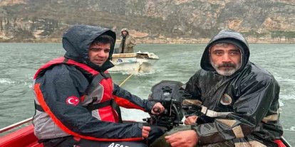 Bot arızalandı, AFAD mahsur kalan 2 kişiyi kurtardı