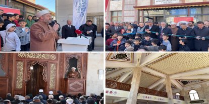 Depremde yıkılan Nur Muhammed Mustafa Camii ibadete açıldı