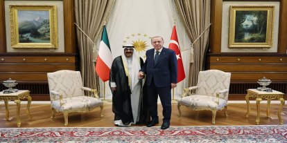 Cumhurbaşkanı Erdoğan Kuveyt Emiri ile görüştü