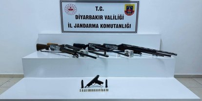 Diyarbakır’da kaçak silah operasyonu