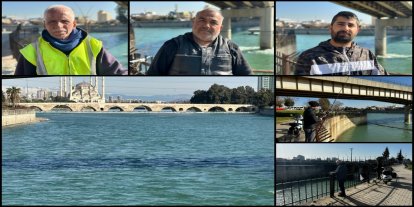 Adana'da su yükseldi, oltalar peş peşe atıldı