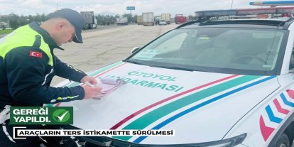 Gaziantep’te otoyolda drone destekli 50 bin araç denetlendi