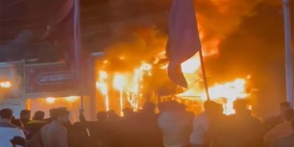 Basra'da Amerikan şirketlerine İHA saldırısı: Büyük yangın çıktı