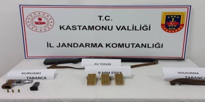 Kastamonu’da silah operasyonu