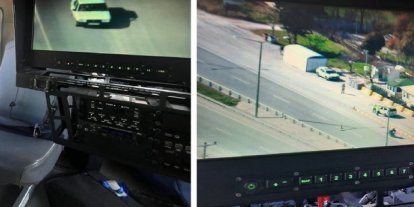 Burdur’da helikopter destekli trafik denetiminde 38 sürücüye ceza