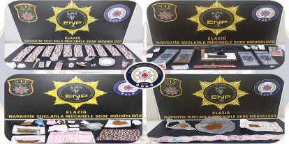 Elazığ’da uyuşturucu operasyonu: 14 tutuklama