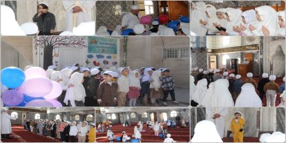 Cizre’de minikler cami ile buluştu