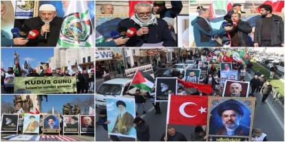 "Dünya Kudüs Günü" için İstanbul'da yürüyüş