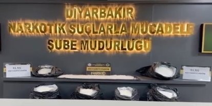 Diyarbakır'da 81 kilogram uyuşturucu madde ele geçirildi
