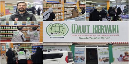Umut Kervan'ından bayram öncesi ihtiyaç sahiplerine gıda ve kıyafet yardımı
