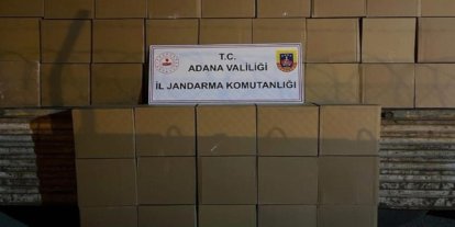 Adana’da 4,1 milyon kaçak makaron ele geçirildi